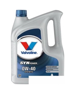 Моторное масло SynPower 0W-40 4л Valvoline