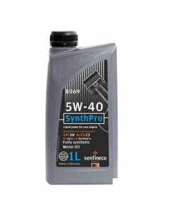 Моторное масло SynthPro 5W-40 API SN ACEA C3, 1л Senfineco