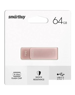 USB Flash M1 64GB (розовый) Smartbuy