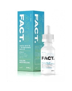 Сыворотка пилинг для лица с молочной кислотой lactic acid 5% + 3d hyaluronic acid 2% Art&fact