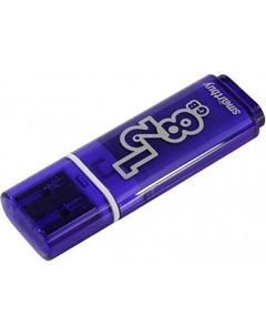 USB Flash Glossy 128GB (синий) Smartbuy