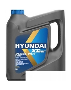 Моторное масло Diesel Ultra 5W-40 6л Hyundai xteer