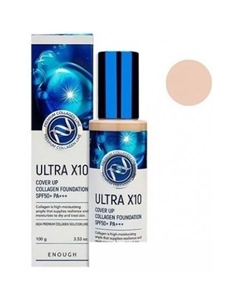 Тональный крем Ultra X10 Cover up Collagen Foundation тон 13 100 г Enough