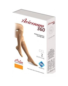 Гольфы компрессионные Avicenum 360 с открытым носком 8001 (L, normal) Aries