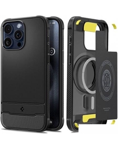 Чехол для телефона Rugged Armor (MagFit) для iPhone 15 Pro Max ACS06561 (черный) Spigen