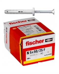 Дюбель-гвоздь N 5 x 50/25 F 513738 (100 шт) Fischer