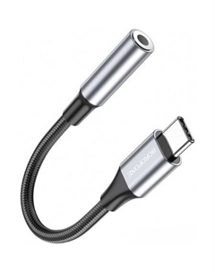 Адаптер BV16 USB Type-C - Jack 3.5 (метталик) Borofone