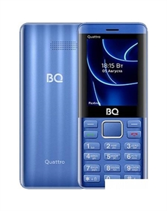 Кнопочный телефон BQ BQ-2453 Quattro (синий) Bq