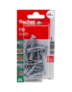 Дюбель универсальный FU 6 x 35 K NV 45461 (20 шт) Fischer