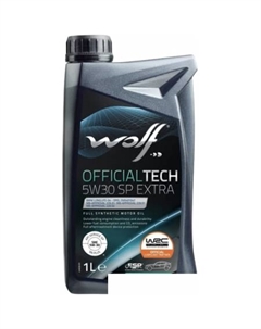 Моторное масло OfficialTech 5W-30 SP Extra 1л Wolf