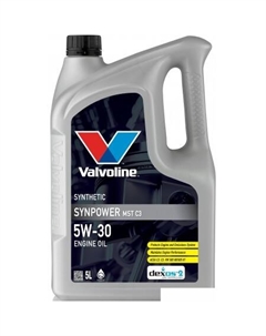 Моторное масло SynPower MST C3 5W-30 5л Valvoline