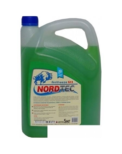 Антифриз Antifreeze-40 G11 зеленый 5кг Nordtec