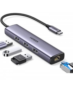 USB-хаб  CM475 USB C to Ethernet 60600 Ugreen