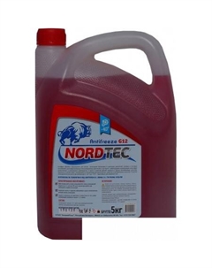 Антифриз Antifreeze-40 G12 красный 5кг Nordtec