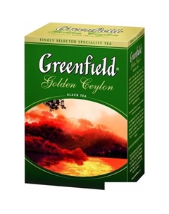 Черный чай Golden Ceylon 100 шт Greenfield