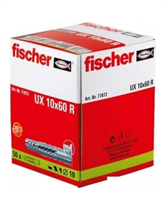 Дюбель универсальный UX 10 x 60 R 77872 (50 шт) Fischer