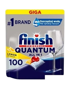 Капсулы для посудомоечной машины Quantum Lemon (100 шт) Finish