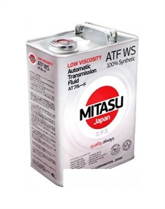 Трансмиссионное масло MJ-325 LOW VISCOSITY ATF WS 100% Synthetic 4л Mitasu