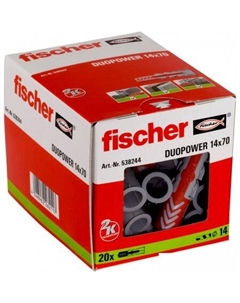 Дюбель универсальный DuoPower 14 x 70 538244 (20 шт) Fischer