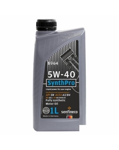 Моторное масло SynthPro 5W-40 API SN ACEA A3/B4, 1л Senfineco