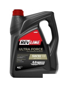 Моторное масло Ultra Force A5/B5 5W-30 4л Revline