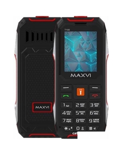 Кнопочный телефон Maxvi T100 (красный)