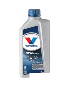 Моторное масло SynPower FE 0W-30 1л Valvoline