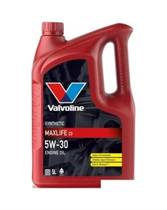 Моторное масло Maxlife C3 5W-30 5л Valvoline