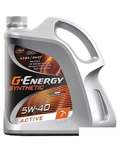 Моторное масло Synthetic Active 5W-40 5л G-energy