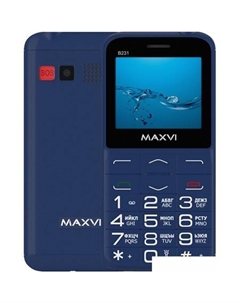 Кнопочный телефон Maxvi B231 (синий)