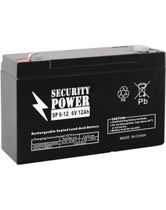 Аккумулятор для ИБП SP 6-12 F1 (6В/12 А·ч) Security power