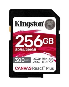 Карта памяти Canvas React Plus SDXC 256GB Kingston