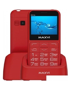 Кнопочный телефон Maxvi B231ds (красный)