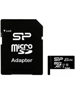 Карта памяти microSDXC SP256GBSTXBU1V10SP 256GB (с адаптером) Silicon power