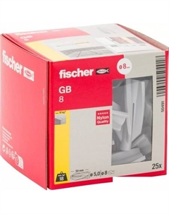 Дюбель для газо- и пенобетона GB 8 50491 (25 шт) Fischer