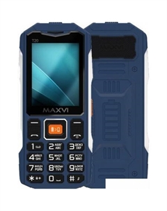 Кнопочный телефон Maxvi T20 (синий)