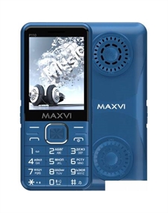 Кнопочный телефон Maxvi P110 (синий)