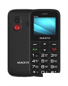 Кнопочный телефон Maxvi B100ds (черный)