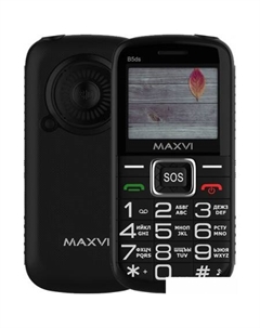 Кнопочный телефон Maxvi B5ds (черный)