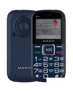 Кнопочный телефон Maxvi B5ds (синий)