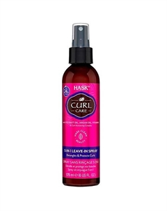 Curl Care 5 in 1 Leave in Spray - несмываемый спрей 5-в-1 для вьющихся волос Hask