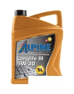 Моторное масло Longlife III 5W-30 5л Alpine