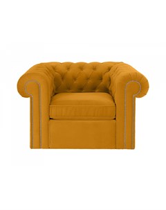 Кресло chesterfield желтый 115x73x105 см Ogogo