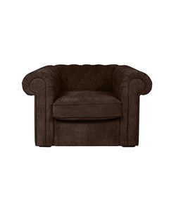 Кресло chesterfield коричневый 115x73x105 см Ogogo