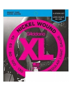 Струны для гитары EXL170-5 45-130 D'addario