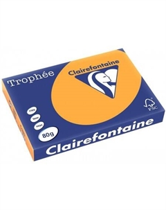 Офисная бумага Trophee интенсив A4 80г/кв.м 500 л (ярко-оранжевый) Clairefontaine