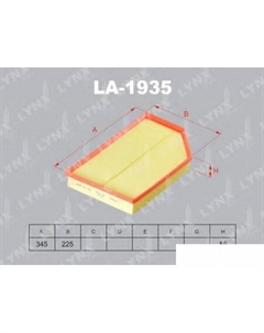 Воздушный фильтр LA1935 Lynxauto