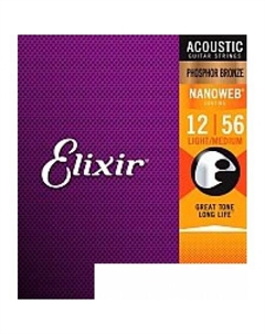 Струны для гитары 16077 12-56 Elixir strings