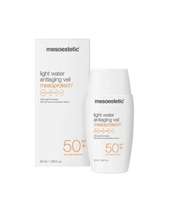 Солнцезащитная эмульсия для лица SPF 50+ /Mesoprotech light water antiaging veil 50.0 Mesoestetic