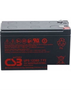 Аккумулятор для ИБП UPS123607 F2 (12В/7.5 А·ч) Csb battery